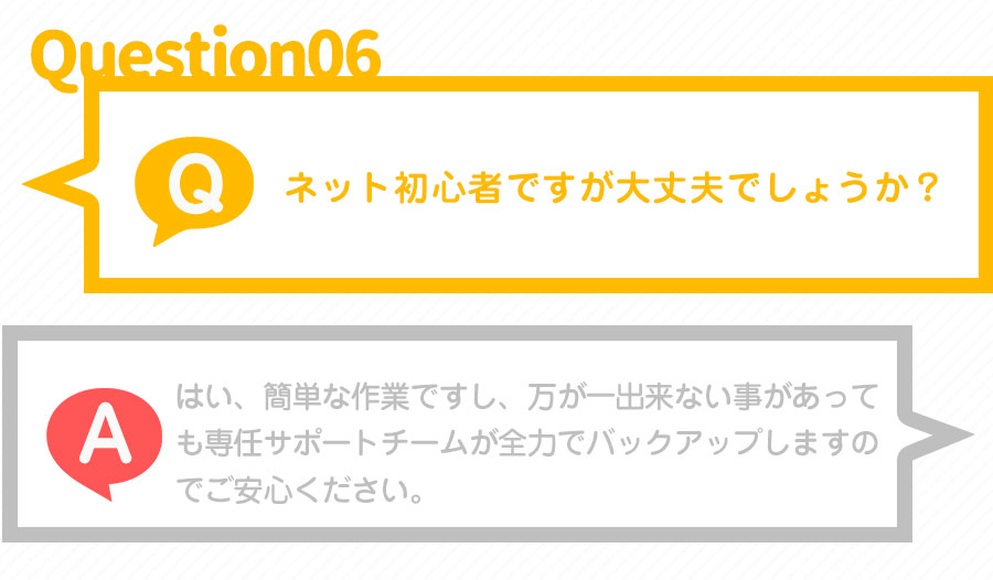 ネット初心者ですが大丈夫でしょうか？